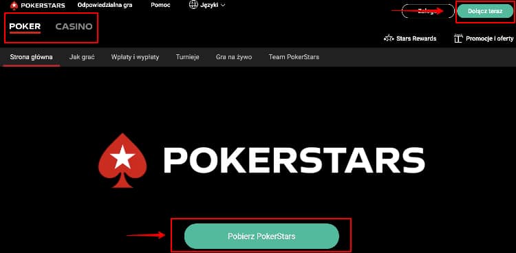 PokerStars Casino rejestracja