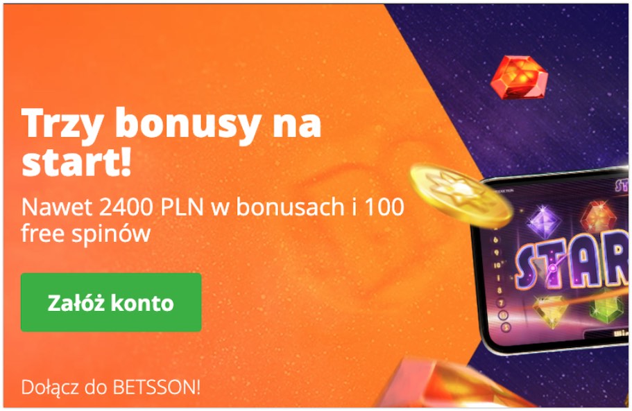 bonus powitalny w Betsson