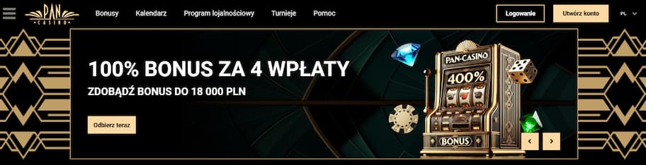 Pan Casino bonus powitalny