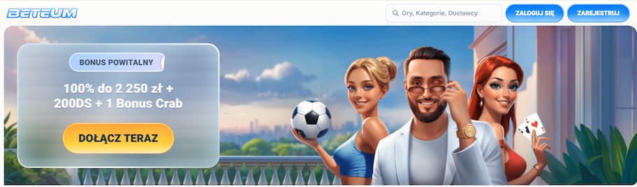 Beteum Casino bonus powitalny