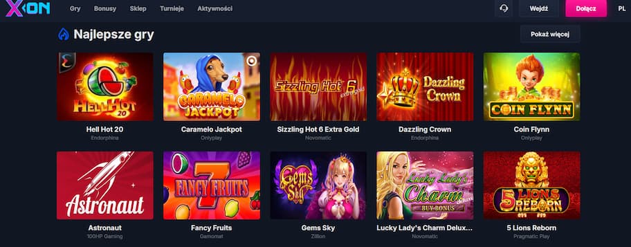 Xon Bet Casino automaty