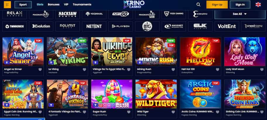 Trino kasyno - automaty online