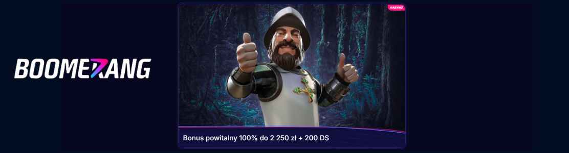Boomerang Bet bonus powitalny