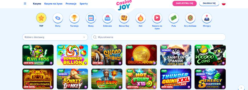 automaty w casinojoy