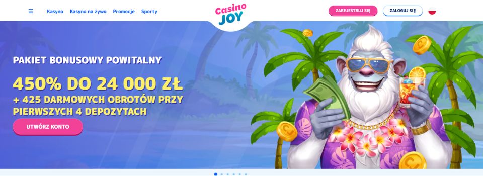 casino joy bonus powitalny